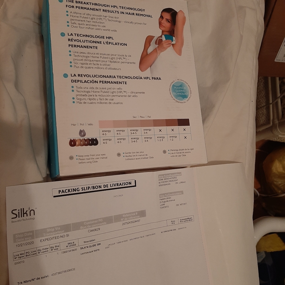 Laser hair removal silkin in box 200